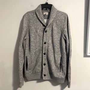 Ted baker vintage grey cardigan sweatshirt layering piece